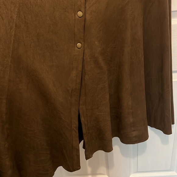 Long Suede Skirt - Picture 4 of 6